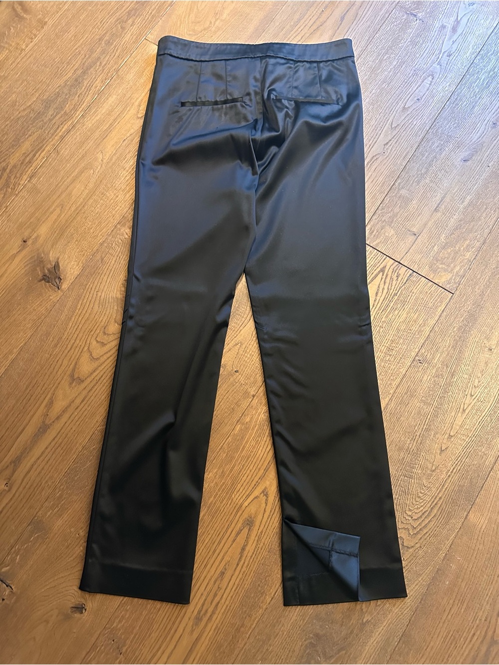 Massimo Dutti Satin Black pants